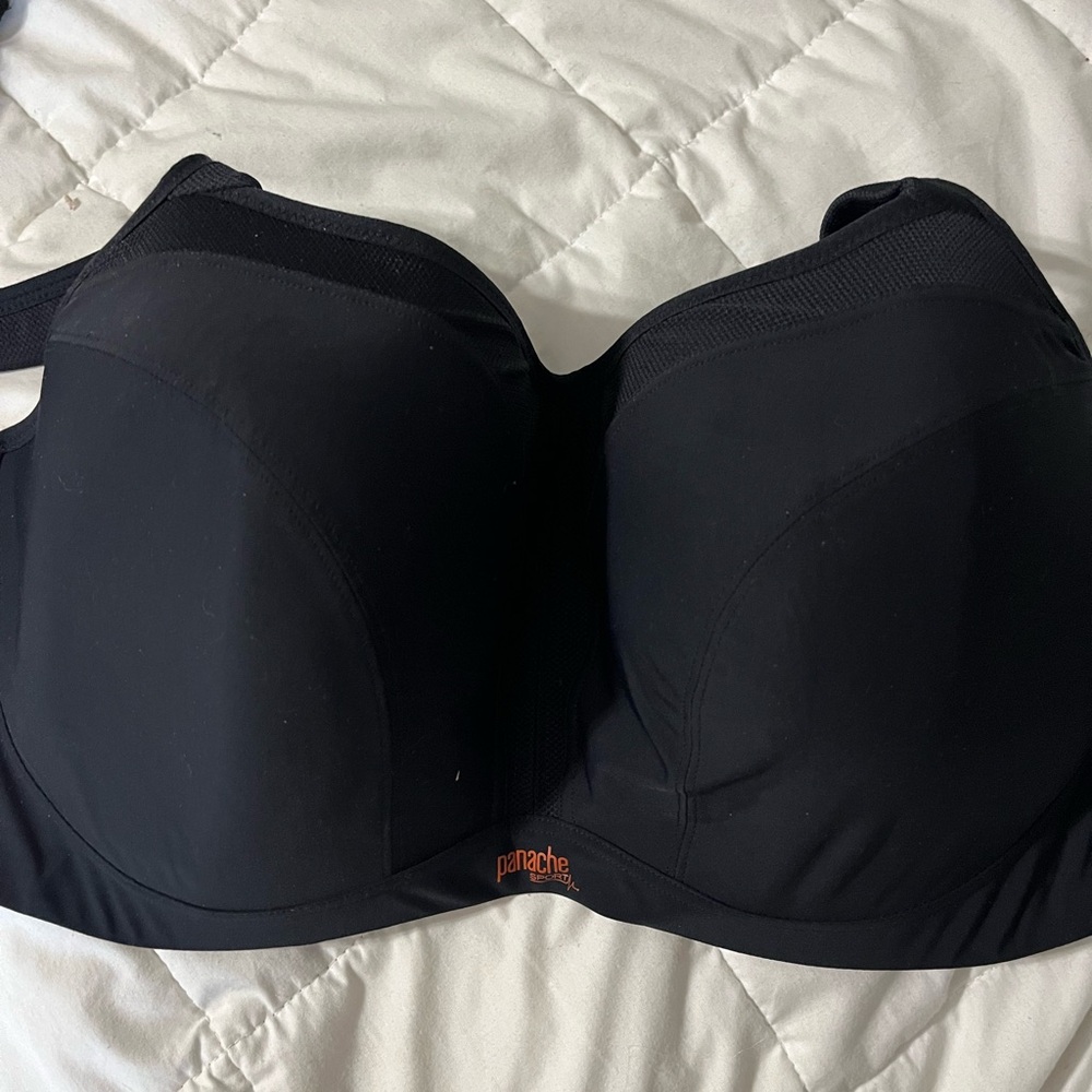 36H/36K | Panache Sport Underwire Sports Bra | Black